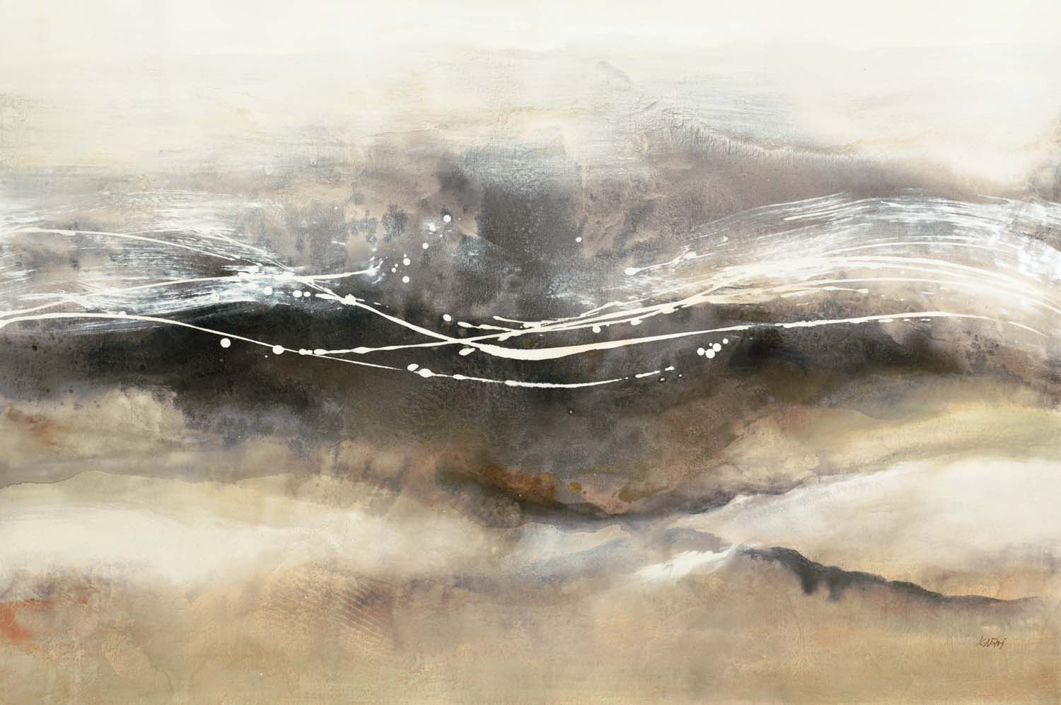 Graphite Waves I Graphite Waves I