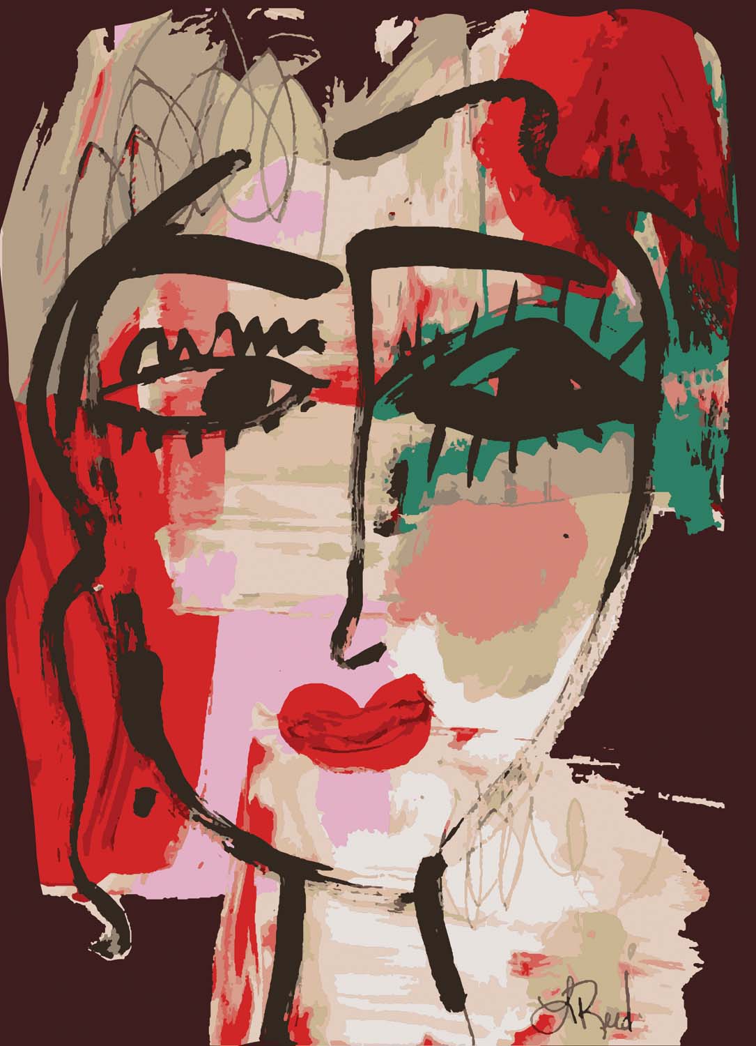 Glance I in Red Glance I in Red