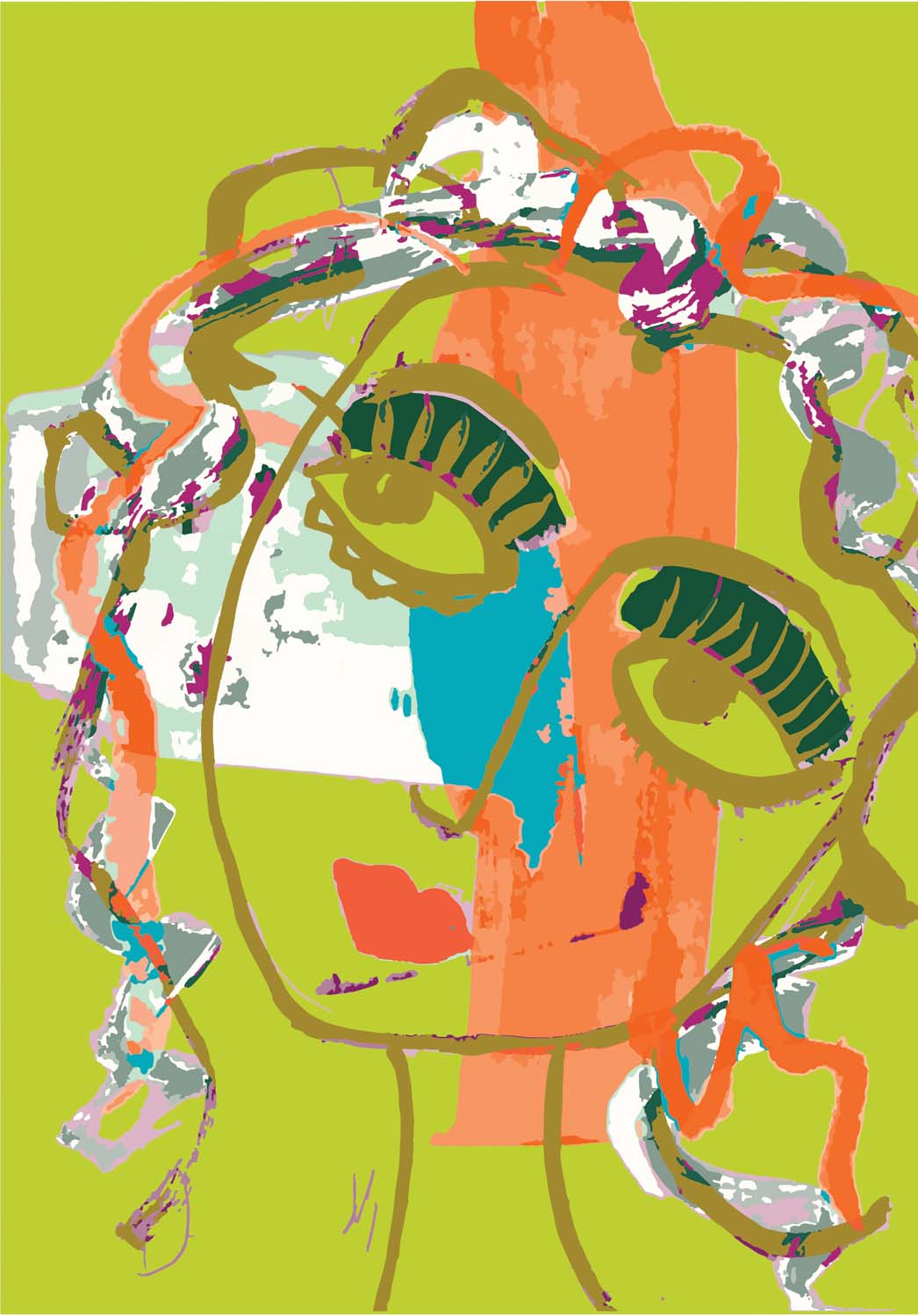 Glance II in Lime Glance II in Lime