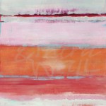 jill martin, contemporary abstract, seattle art, pink, orange