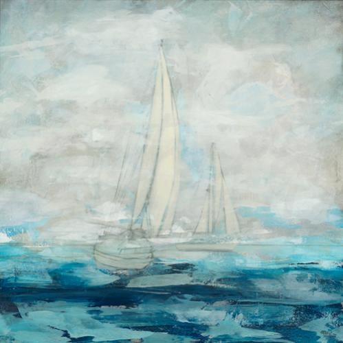 transitional seascape, sailing, nautical, seattle art