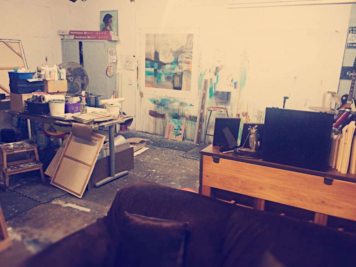 The artist's studio