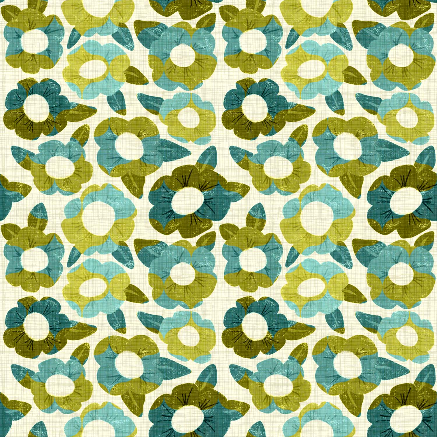 Green Floral (Non-Vector)
